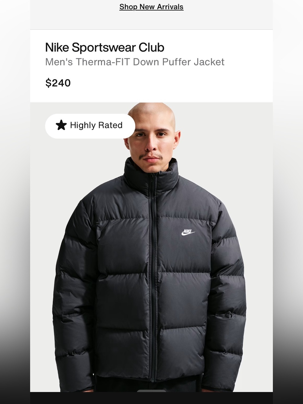 Nike Men’s Therma-fit down Puffer Jacket